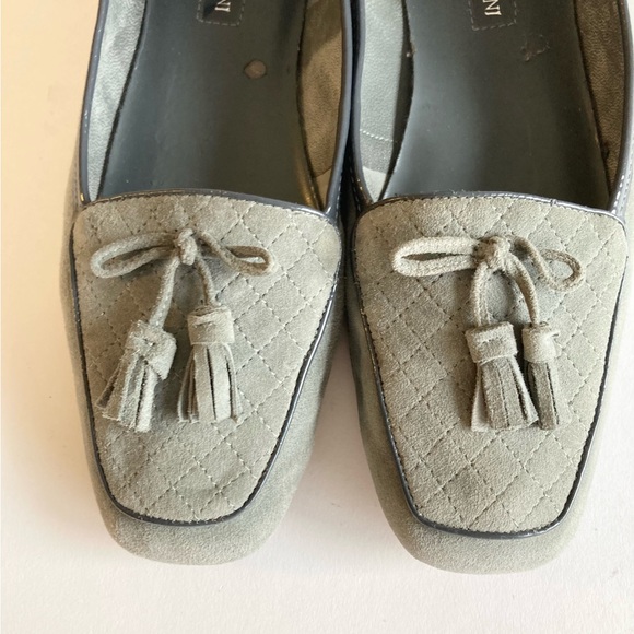 Enzo Angiolini Grey Suede Genuine Leather Loafers size 9 - Picture 10 of 15